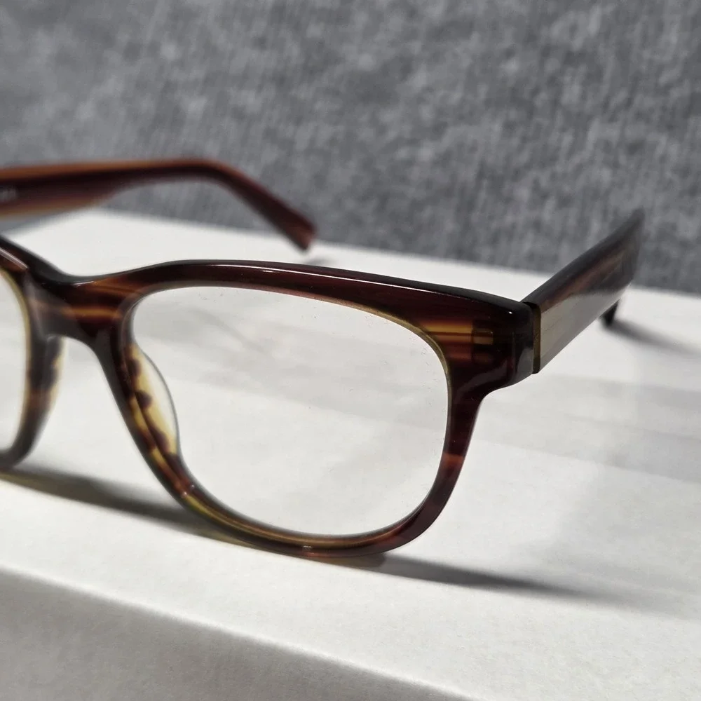 Warby Parker Sloan 230 Eyeglasses Tortoise Shell Frames 50-17-140 Brown Amber